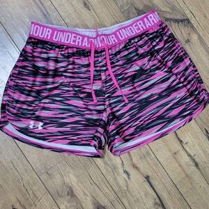 Under Armour Women's Athletic Shorts in Pink and Black